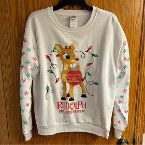 Rudolf The Red Nose Reindeer Light Up Christmas Long Sleeve